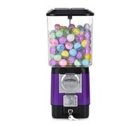 Máquinas expendedoras de dulces, máquina de chicle que funciona con monedas con 200 bolas vacías y 100 fichas de acero inoxidable, máquina de banco de chicles para niños, para cápsulas de juguete