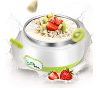 Máquinas para hacer yogur, Revestimiento interior de acero inoxidable 1 litro, fácil limpiar, enchufar y usar, apto for uso doméstico