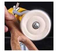 Máquinas pulidoras, Ruedas de pulido for el amoladora de banca Metal Vidrio Productos de madera pulido Herramientas de rotación de joyería blanca y amarilla(5 inch White)