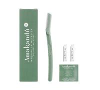 Maquinilla afeitar para cejas - Cuchilla Facial Mujer -Ojillas para Cejas y Dermaplaning Facial Tool - Maquinilla afeitar cejas - Afeitadora depilación facial unisex - Plastic Free - Amakandu