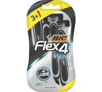 Maquinilla de Afeitar Bic Flex 4 4 Hojas Cabezal Pivotante y Banda Lubricante