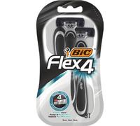 Maquinilla de afeitar BIC Flex 4 Negro Gris 4 cuchillas pack 3 unidades