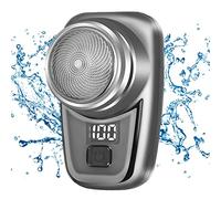 Maquinilla de afeitar eléctrica de viaje - Afeitadoras de bolsillo de afeitado, afeitadora portátil de pantalla de energía recargable, maquinilla de afeitar para hombres corta barba, recortadora de aseo Baok