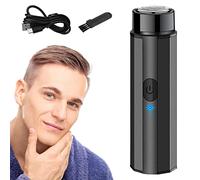 Maquinilla de afeitar eléctrica de viaje | Mini maquinilla de afeitar para hombres - Afeitadora portátil recargable, maquinilla de afeitar para hombres, barba corta y dura, afeitado, aseo Qingfeitai