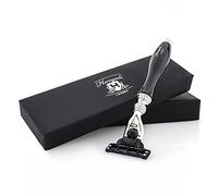 Maquinilla de afeitar Haryali London 3 Edge compatible con maquinilla de afeitar con mango de lujo negro para hombres