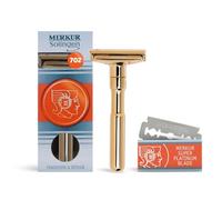 Merkur Maquinilla de Afeitar Futur Oro, Dorado, 1 Unidad (Paquete de 1)