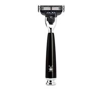 MÜHLE RYTMO Maquinilla de afeitar de 3 hojas Resina preciosa negra