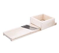 Maquinilla De mandolinas chucrut Rallador de verduras Madera con 3 cuchillos y cajón (56 cm)