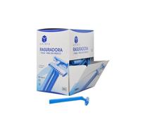 Maquinillas de Afeitar Desechables - 1 Hoja - Caja Dispensadora de 100 Unidades - Aptas para Uso Médico/Hospitales/Centro Sanitarios/Estudio Tatuajes/Centros de Estética - No Estéril