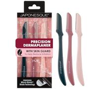 Maquinillas de afeitar faciales JAPONESQUE Dermaplaner - Juego de 3 piezas, kit de maquinilla de afeitar para el vello facial - Maquinilla de afeitar Dermaplane de una hoja para mujeres