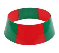 Maqulae Collar de árbol de Navidad, Diseño de Cubierta de Soporte | Falda de árbol, Material Plástico, Forma Redonda, Cobertura de Stand, Decoración de Festivales en Casa, Fácil Instalación