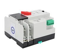 Maqulae Interruptor de Transferencia Automática 100A 2P AC220V | Plástico Retardante de Llama, Contactos Plateados, Clasificación AC110-230 V, Uso de 50-60 Hz, Conversión de Potencia Dual