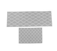 Maqulae Juego de 2 Alfombras de Cocina, Tapete de Poliéster a Prueba de Polvo, 40x60cm, 40x120cm, Tapete de Entrada Lavable para el Hogar, Cocina y Oficina, 2 uds.