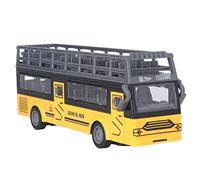 Maqulae Juguete de Control Remoto de Autobús RC con Diseño Anticolisión, Palanca Hidráulica de Eje único, Cabina de Alta Simulación para Edades de 3 Años en Adelante (Autobús Escolar QH204 7)