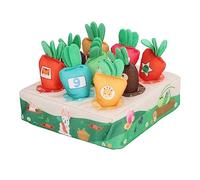 Maqulae Juguete Extraíble de Muñeca de Zanahoria, Divertido Juego de Clasificación para Niños con Material de Esponja Suave y Duradero Reutilizable, Coincidencia de Números de Colores de (1-9)