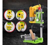 Maqulae Soporte para Taladro Eléctrico, Minitaladro de Banco Ajustable en, Giratorio de 360 grados, con Orificios para Tornillos de Fijación de Escritorio y Ranura de Expansión para