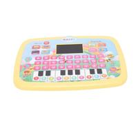 Maqulae Tableta de Aprendizaje Educativa para Niños con Pantalla LED, Juguetes de Aprendizaje para Niños Pequeños, Alfabeto, Números, Lectura de Cuentos, Juguete Interactivo para (Amarilla)