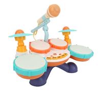 Maqulae Tambor para bebé, Instrumento Musical para Niños Pequeños, Tambor de Mano con 4 Luces de Mezcla de para Educación Temprana, Juego, Interacción Entre e Hijos