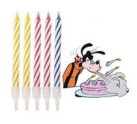 Maqulae Velas Mágicas para Volver a Encender, 10 Unidades, 20 Unidades, Decoraciones para Pasteles de Cumpleaños, Trucos, Regalos Novedosos con Divertidas Velas Reutilizables para (Multicolor #34)