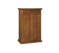 Mar.c.a. Design - Zapatero Armario Arte Povera 2 puertas 1 cajón - Madera 87 x 40 x 110 cm - Fabricado en Italia