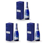 Mar de Frades - Estuche 1 Botella de Vino Blanco Albariño 750 ml, D.O. Rias Baixas - Vino Espumoso Brut Nature (Paquete de 3)