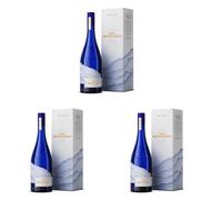Mar de Frades - Estuche Regalo 1 Botella de Vino Albariño 750 ml, Denominación de Origen Rías Baixas - Finca Monteveiga (Paquete de 3)