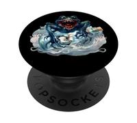 Mar Monster Botella Post Mar Monster Figura de Cuento de Hadas Fantasía PopSockets PopGrip Adhesivo