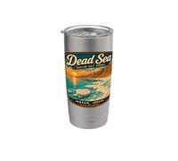 Mar Muerto Jordania Israel Vacaciones en el Mar Muerto Jordania Israel Vaso térmico de acero inoxidable de doble pared