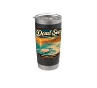 Mar Muerto Jordania Israel Vacaciones en el Mar Muerto Jordania Israel Vaso térmico de acero inoxidable de doble pared
