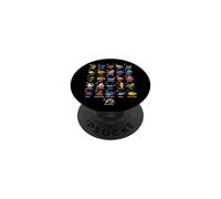 Mar Océano Animales Aprendizaje Alfabeto, Amante PopSockets PopGrip Adhesivo