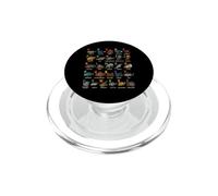 Mar Océano Animales Aprendizaje Alfabeto, Amante PopSockets PopGrip para MagSafe
