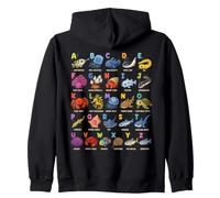 Mar Océano Animales Aprendizaje Alfabeto, Amante Sudadera con Capucha