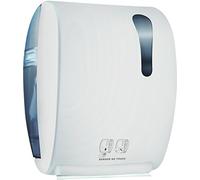 Mar Plast - Dispensador electrónico para rollo de papel de toallas de fotos, línea colorida Soft Touchmar Plast (blanco)