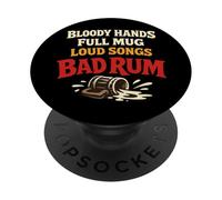 Mar Shanty Náutico Folk Canto Música Marítima Coro Océano PopSockets PopGrip Adhesivo