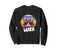MARA - Bonito nombre de niña con un gato genial Sudadera