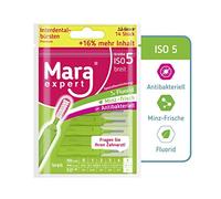 Mara Expert - Cepillo interdental premium ISO 5 - 0,8 mm - Cepillo Premium para espacio interdental, con fluoruro, clorhexidina y menta