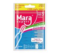 Mara Expert - Cepillos de dientes para los espacios interdentales con sabor a menta, recubiertos de flúor y clorhexidina, aliento fresco, consulte con su dentista