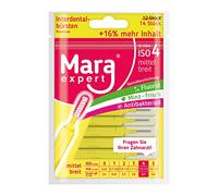 Mara Expert - Cepillos de dientes para los espacios interdentales con sabor a menta, recubiertos de flúor y clorhexidina, aliento fresco, consulte con su dentista