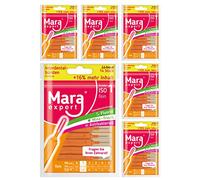 Mara Expert - Cepillos de dientes para los espacios interdentales con sabor a menta, recubiertos de flúor y clorhexidina, aliento fresco, consulte con su dentista