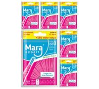 Mara Expert - Cepillos interdentales básicos (0,4 mm, ISO 0, extrafinos, 33% más de contenido), color rosa
