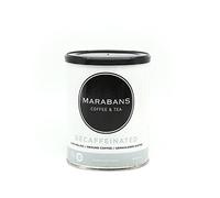 Marabans café descafeinado molido. Bote de 250 gramos. Origen México, Tostado medio. Extracción de cafeína con agua.