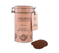 Marabissi | Galletas Artesanales De Chocolate Y Sal Marina | Lata Metálica Galletas De Chocolate Y Sal - 1 x 200 Gr