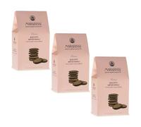 Marabissi® | Galletas Artesanas de Chocolate y Sal Marina | Galletas De Pastelería Toscana | Caja de Galletas de Chocolate y Sal - 3 x 200 Gr