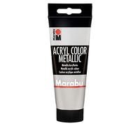 Marabu 0012010050082 Acryl Color, Plata, 100 ml