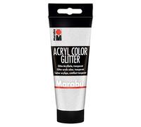 Marabu 0012010050582 Acryl Color, Plateado brillante, 100 ml