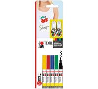 Marabu 011600080 Negro, Azul, Verde, Rojo, Amarillo 1pieza(s) rotulador - Juguete de pintura (Negro, Azul, Verde, Rojo, Amarillo, Multicolor, 5 Colores, Alrededor, 2 mm, 6 año(s)) , color, modelo surtido