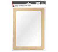 Marabu 0173000000061 - Marco serigrafiado de madera con certificado FSC, aprox. 33,7 x 24,9 x 0,5 cm, con tejido serigrafiado 51T, ideal para impresión textil con tintas a base de agua