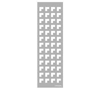 Marabu 0275000000013 - Plantilla de Corte láser, Resistente, sin PVC, para Uso en Paredes, Muebles y Textiles, Reutilizable, Aprox. 10 x 33 cm, Borde