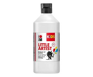 Marabu 03050075070 - KiDS Little Artist, pintura artística para colorear y manualidades, blanca, 500 ml, vegana, secado rápido, para niños a partir de 3 años