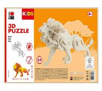 Marabu 0317000000022 Kids 3D - Puzzle de Madera (34 Piezas, Aprox. 19,5 x 13 cm, Color marrón